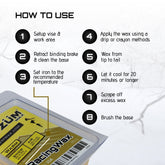 Ski Snowboard Nordic Cross-Country Racing Wax Bundle - Warm Temperature Iron ON & RUB ON Waxes